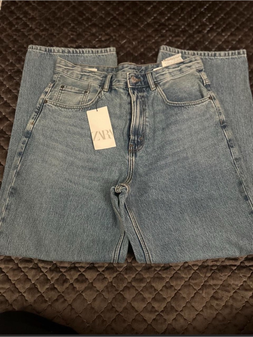 ZARA Men's Mid Blue Straight Jeans